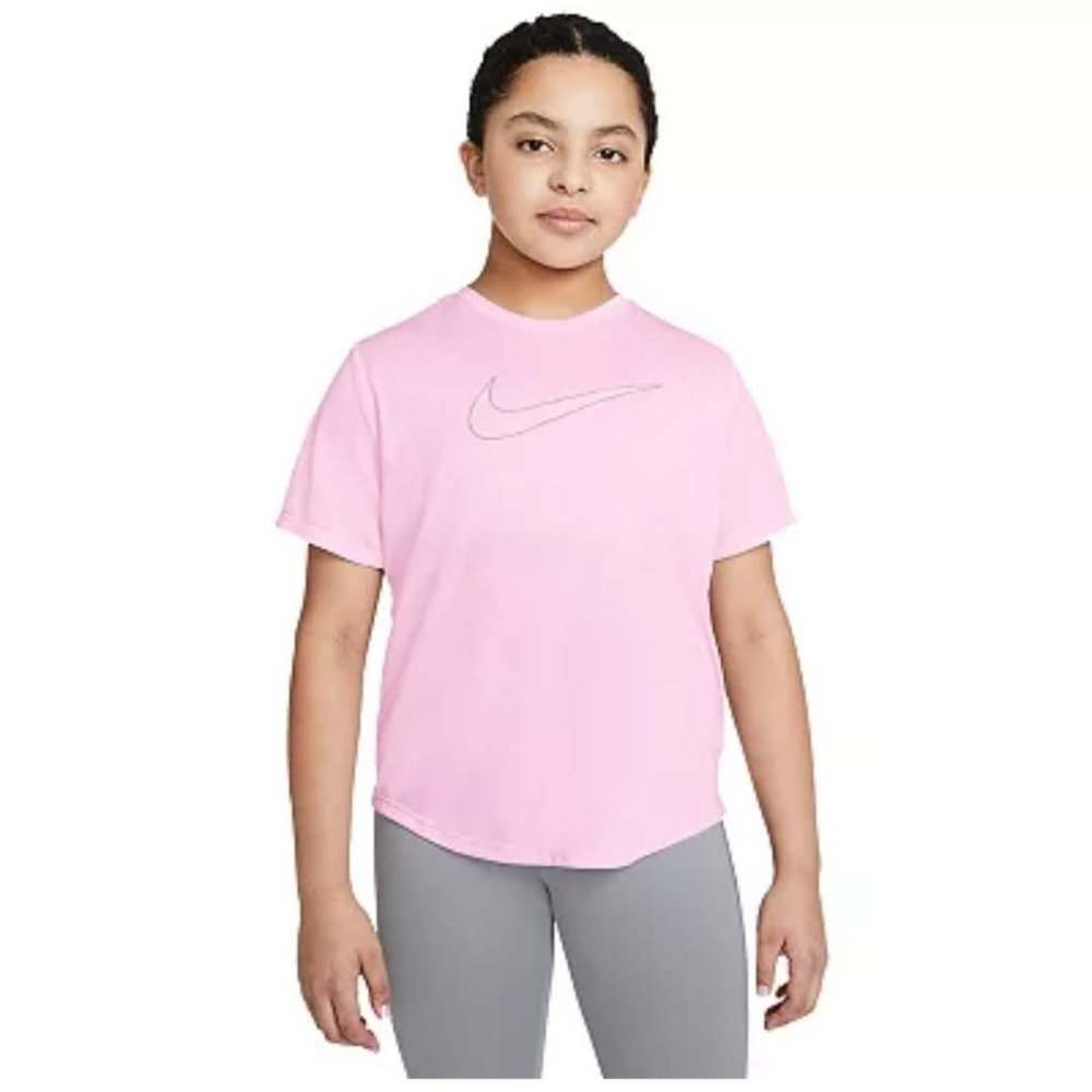 Nike Girls` Dri-FIT Shirt Short-Sleeve Top